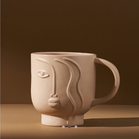 New Anthropologie Aoife set of 2 Mugs, Sandstone - Picture 2 of 12
